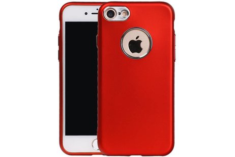 BAOHU Design TPU Hoesje - Hoesje Geschikt voor iPhone 7 / 8 Rood
