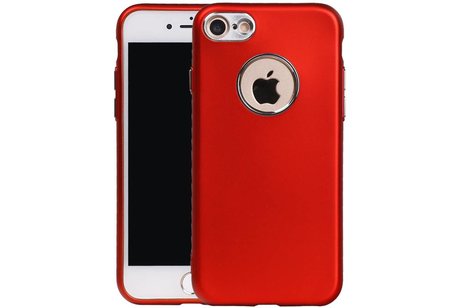 Design TPU Hoesje voor iPhone 7 / 8 Rood