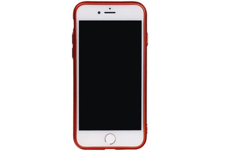 BAOHU Design TPU Hoesje - Hoesje Geschikt voor iPhone 7 / 8 Rood