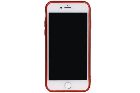 Design TPU Hoesje voor iPhone 7 / 8 Rood