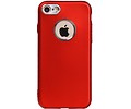 BAOHU Design TPU Hoesje - Hoesje Geschikt voor iPhone 7 / 8 Rood