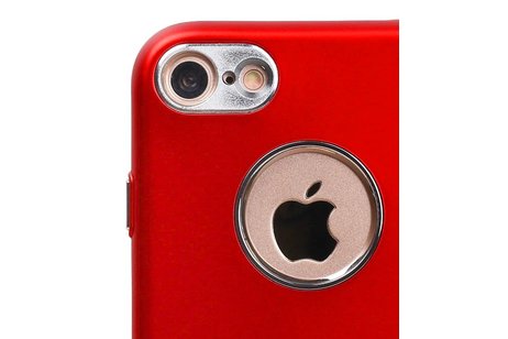 BAOHU Design TPU Hoesje - Hoesje Geschikt voor iPhone 7 / 8 Rood