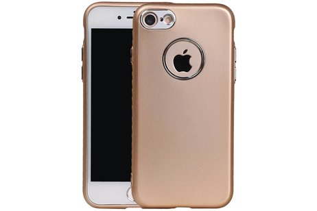 BAOHU Design TPU Hoesje - Hoesje Geschikt voor iPhone 7 / 8 Goud