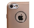 BAOHU Design TPU Hoesje - Hoesje Geschikt voor iPhone 7 / 8 Goud