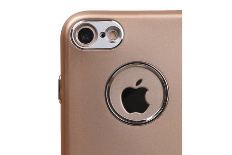 BAOHU Design TPU Hoesje - Hoesje Geschikt voor iPhone 7 / 8 Goud