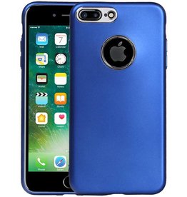 BAOHU Design TPU Hoesje voor iPhone 7 Plus / 8 Plus Blauw