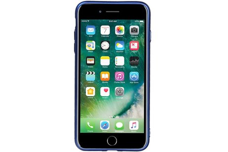 Design TPU Hoesje voor iPhone 7 Plus / 8 Plus Blauw