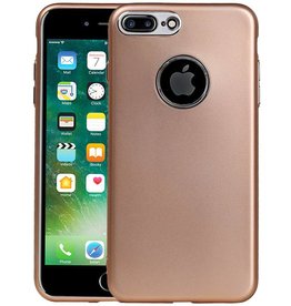 BAOHU Design TPU Hoesje voor iPhone 7 Plus / 8 Plus Goud