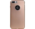 BAOHU Design TPU Hoesje - Hoesje Geschikt voor iPhone 7 Plus / 8 Plus Goud