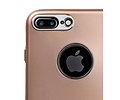 Design TPU Hoesje voor iPhone 7 Plus / 8 Plus Goud