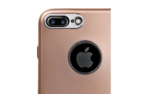 Design TPU Hoesje voor iPhone 7 Plus / 8 Plus Goud