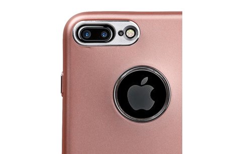 BAOHU Design TPU Hoesje - Hoesje Geschikt voor iPhone 7 Plus / 8 Plus Roze