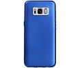 BAOHU Design TPU Hoesje - Hoesje Geschikt voor Samsung Galaxy S8 Blauw