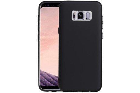 BAOHU Design TPU Hoesje - Hoesje Geschikt voor Samsung Galaxy S8 Plus Zwart