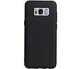 BAOHU Design TPU Hoesje - Hoesje Geschikt voor Samsung Galaxy S8 Plus Zwart
