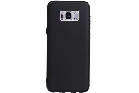 BAOHU Design TPU Hoesje - Hoesje Geschikt voor Samsung Galaxy S8 Plus Zwart