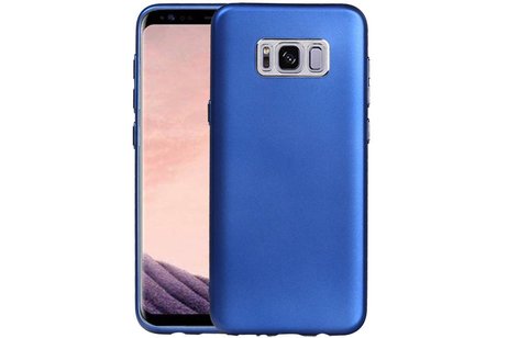 BAOHU Design TPU Hoesje - Hoesje Geschikt voor Samsung Galaxy S8 Plus Blauw