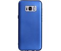 BAOHU Design TPU Hoesje - Hoesje Geschikt voor Samsung Galaxy S8 Plus Blauw
