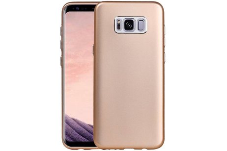 BAOHU Design TPU Hoesje - Hoesje Geschikt voor Samsung Galaxy S8 Plus Goud