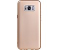 BAOHU Design TPU Hoesje - Hoesje Geschikt voor Samsung Galaxy S8 Plus Goud