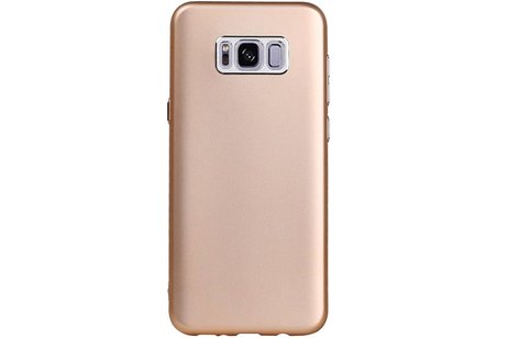 BAOHU Design TPU Hoesje - Hoesje Geschikt voor Samsung Galaxy S8 Plus Goud