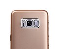 BAOHU Design TPU Hoesje - Hoesje Geschikt voor Samsung Galaxy S8 Plus Goud