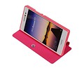 Easy Booktype hoesje voor Huawei Ascend P7 Roze