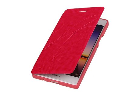 Easy TPU Booktype hoesje voor Huawei Ascend P6 Roze