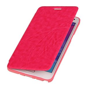 BAOHU Easy Booktype hoesje Geschikt voor Samsung Galaxy Note 4 N910F Roze