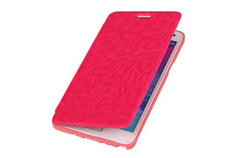 Easy Booktype hoesje voor Galaxy Note 4 N910F Roze