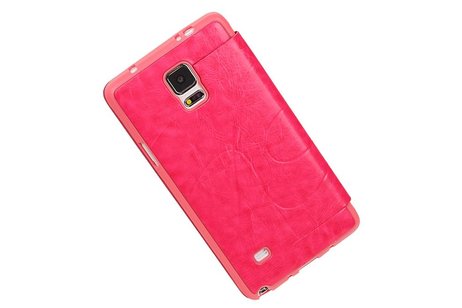 Easy Booktype hoesje voor Galaxy Note 4 N910F Roze