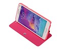 Easy Booktype hoesje voor Galaxy Note 4 N910F Roze