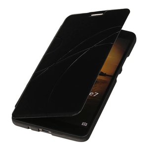 BAOHU Easy Booktype hoesje Geschikt voor Huawei Ascend Mate 7 Zwart