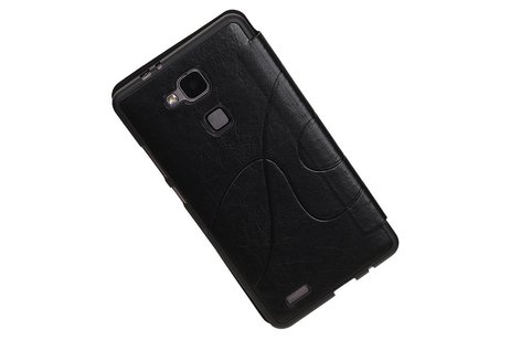 BAOHU Easy Booktype hoesje Geschikt voor Huawei Ascend Mate 7 Zwart
