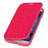 Easy Booktype hoesje voor Galaxy S4 i9500 Roze