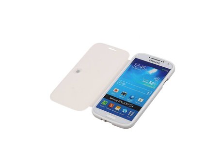 Easy Booktype hoesje voor Galaxy S4 i9500 Wit