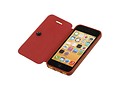 BAOHU Easy Booktype hoesje Geschikt voor iPhone 5C Bruin