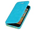 Easy Booktype hoesje voor iPhone 5 / 5S Turquoise