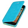 Easy Booktype hoesje voor iPhone 5 / 5S Turquoise