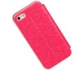 Easy Booktype hoesje voor iPhone 5 / 5S Roze