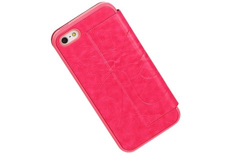 Easy Booktype hoesje voor iPhone 5 / 5S Roze