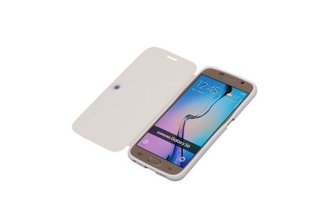 Easy Booktype hoesje voor Galaxy S6 G920F Wit