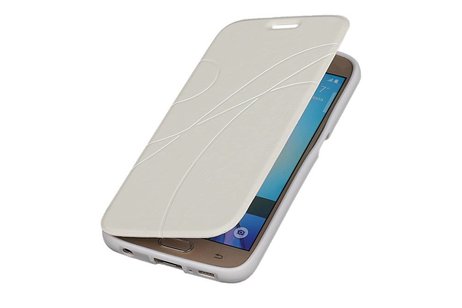 Easy Booktype hoesje voor Galaxy S5 G900F Wit