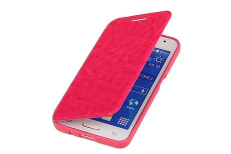 Easy Booktype hoesje voor Huawei Ascend G610 Roze