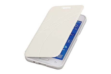 Easy Booktype hoesje voor Huawei Ascend G610 Wit