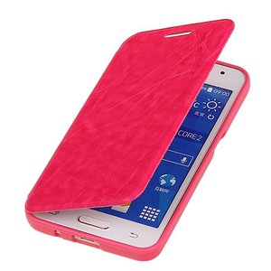 Easy Booktype hoesje voor Galaxy Core II G355H Roze