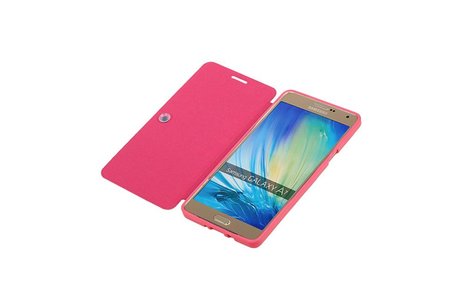 Easy Booktype hoesje voor Galaxy A7 Roze