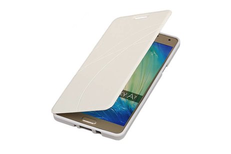 Easy Booktype hoesje voor Galaxy A7 Wit