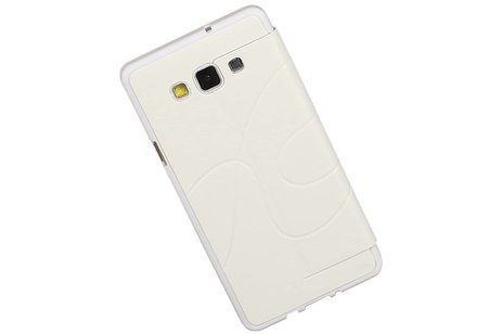 Easy Booktype hoesje voor Galaxy A7 Wit