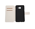 BAOHU Cross Pattern TPU Bookstyle Wallet Case Hoesjes Geschikt voor Samsung Galaxy C7 Wit